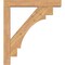 Ekena Millwork Merced Block Smooth Bracket w/ Offset Brace, Western Red Cedar, 5 1/2"W x 32"D x 36"H BKT0604X32X36MRC05SWR - alternate 3